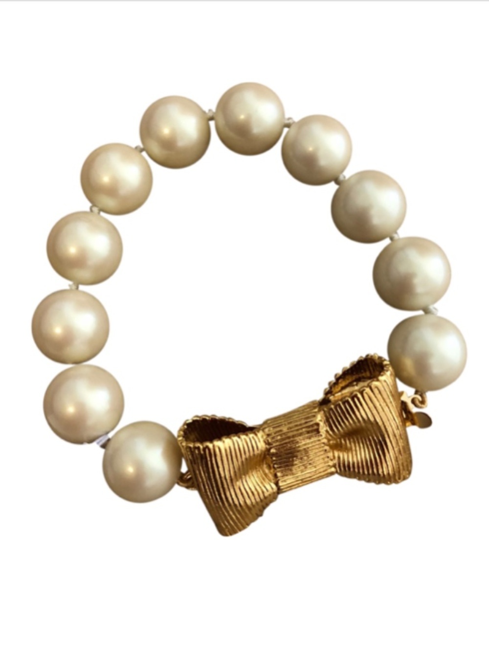 NWT (2 available) Kate Spade New York All Wrapped Up In Pearls Bow Bracelet
